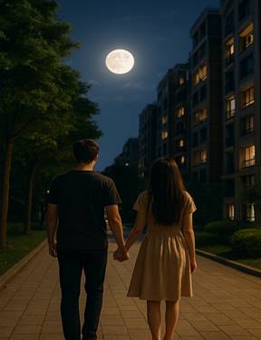 说明: A person and person holding hands on a sidewalk
AI-generated content may be incorrect.